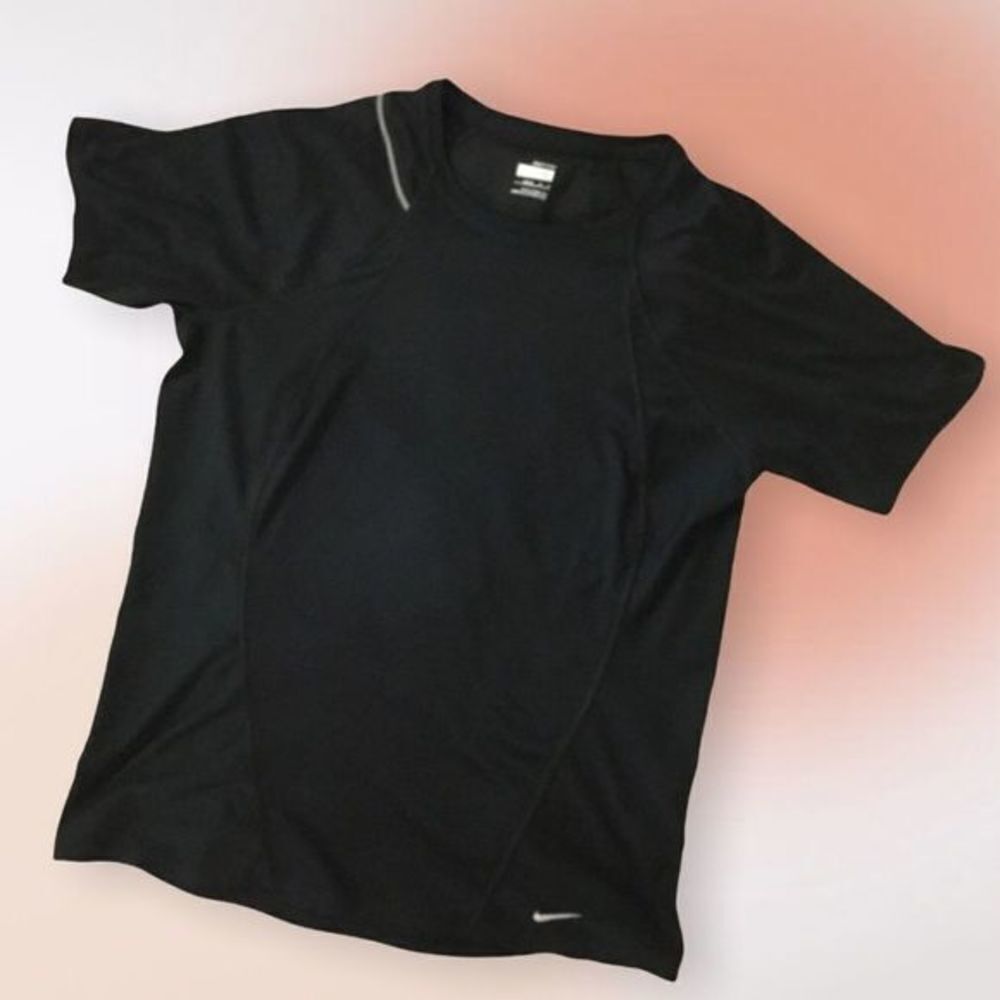 Nike Dry Fit Crew‎ Neck Short Sleeve Black Tee Size M